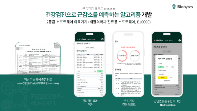 바이오바이츠, 6억 시드 투자유치... 근감소증 예측 솔루션 고도화 박차